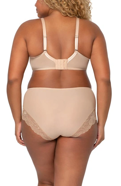 Shop Curvy Couture Tulip Smooth Convertible Underwire Push-up Bra In Bombshell Nude