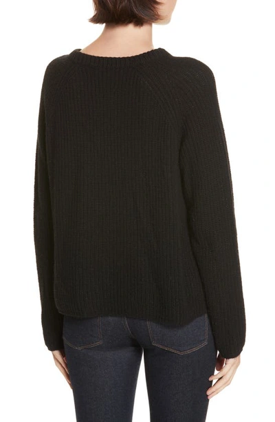 Shop Jenni Kayne Cashmere Fisherman Sweater In Black