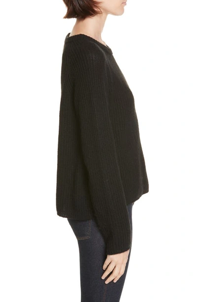 Shop Jenni Kayne Cashmere Fisherman Sweater In Black