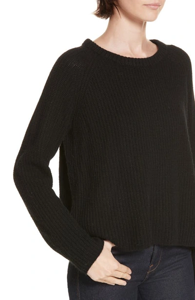 Shop Jenni Kayne Cashmere Fisherman Sweater In Black