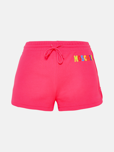 Shop Moschino Pantaloncino Felpa In Pink