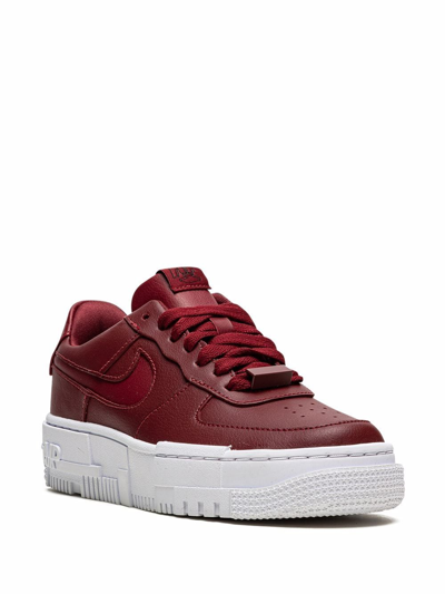 Nike Air Force 1 Pixel Sneakers In Red