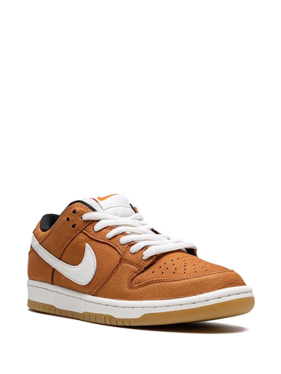 Shop Nike Sb Dunk Low Pro Iso "dark Russet" Sneakers In Brown