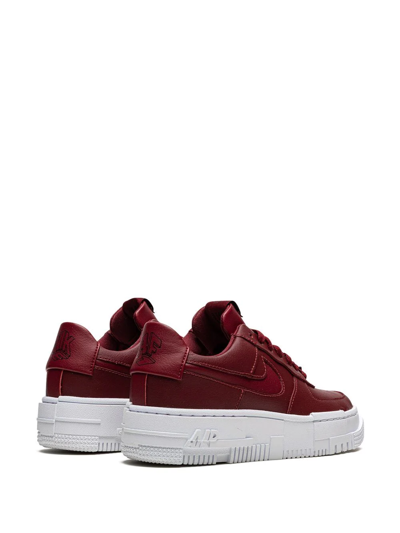 Nike Air Force 1 Pixel Sneakers In Red