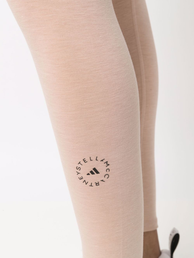 Shop Adidas By Stella Mccartney 7/8 Yoga Leggings In Nude