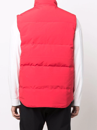 Shop Canada Goose Core Freestyle Padded Gilet In Red