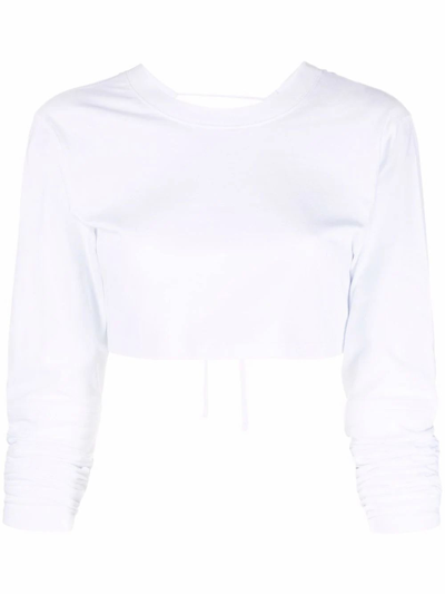 Shop Jacquemus Women's White Cotton T-shirt