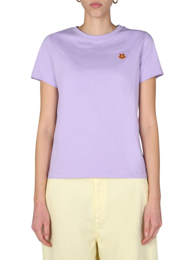 Shop Kenzo Women's Purple Cotton T-shirt