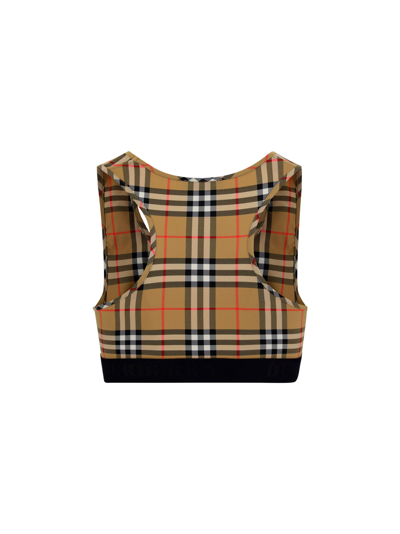 Shop Burberry Women's Yellow Other Materials Top
