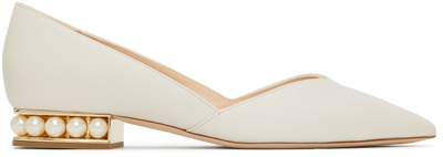 Shop Nicholas Kirkwood Off-white Casati D'orsay Ballerina Flats In Dov Dove