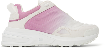 Shop Givenchy White & Pink Giv 1 Light Runner Sneakers In 149 White/pink