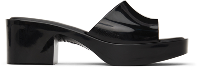 Shop Melissa Black  Shape Sandals In 01003 Black