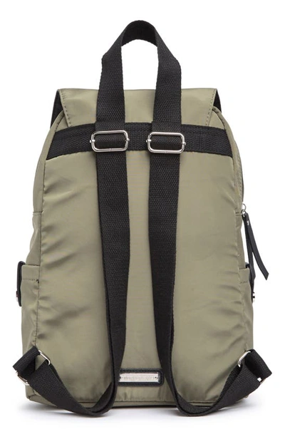 Shop Madden Girl Proper Flap Nylon Backpack In Olive