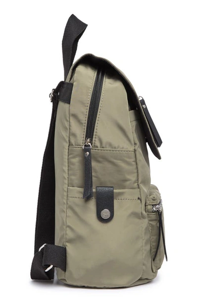 Shop Madden Girl Proper Flap Nylon Backpack In Olive