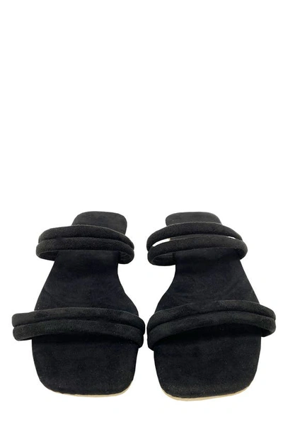 Shop Mique Rebecca Strappy Slide Sandal In Black