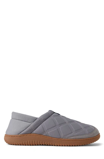 Shop Dearfoams River Collapsible Back Slipper In Medium Grey