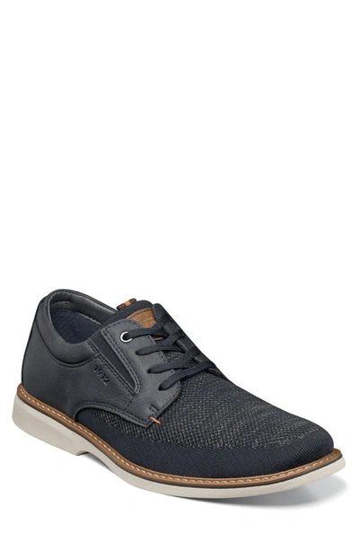 Shop Nunn Bush Otto Plain Toe Derby In Navy Multi