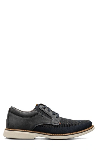 Shop Nunn Bush Otto Plain Toe Derby In Navy Multi