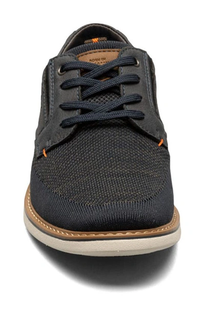 Nunn Bush Men's Otto Knit Plain Toe Lace Up Oxford Shoes Men's Shoes In Navy Multi