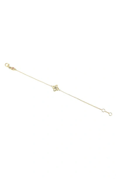 Roberto Coin Small Venetian Princess Diamond Bracelet In Yellow Gold