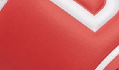 Shop Dolce & Gabbana Logo Slide Sandal In Red/ White