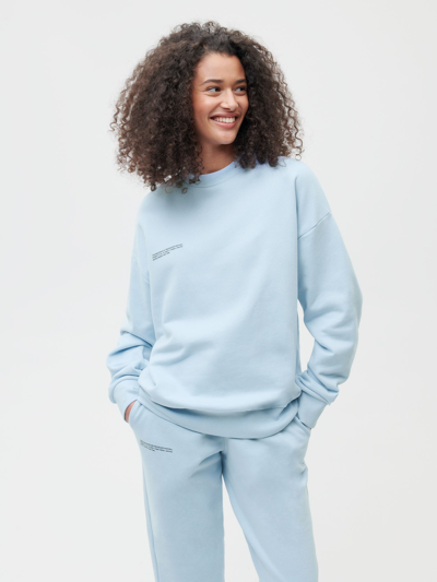 Shop Pangaia 365 Midweight Sweatshirt — Baby Blue Xxl