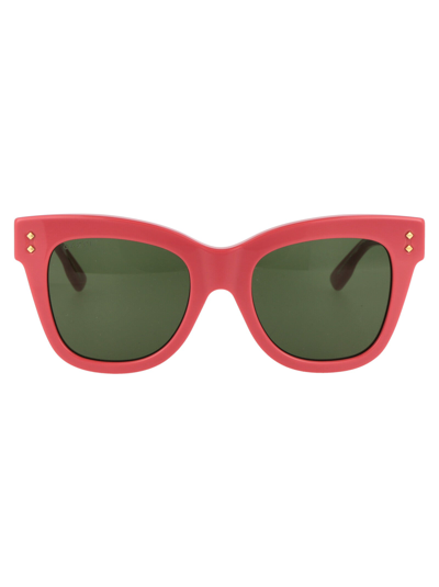 Shop Gucci Eyewear Sunglasses In 004 Pink Pink Green
