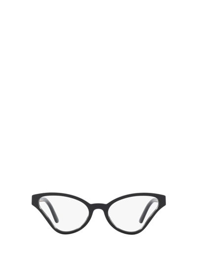 Shop Prada Eyewear Pr 06xv Black Glasses