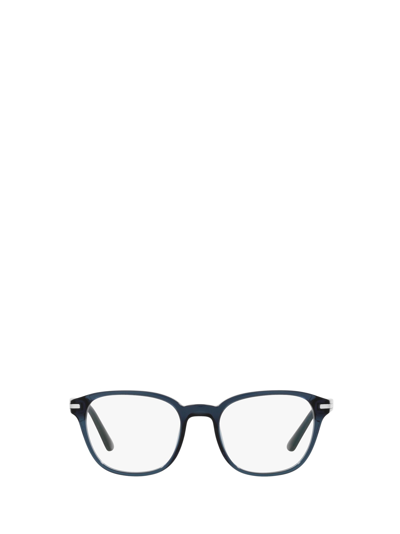 Shop Prada Pr 12wv Transparent Blue Glasses