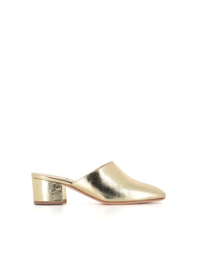 Shop Laurence Dacade Sabot Daria In Gold