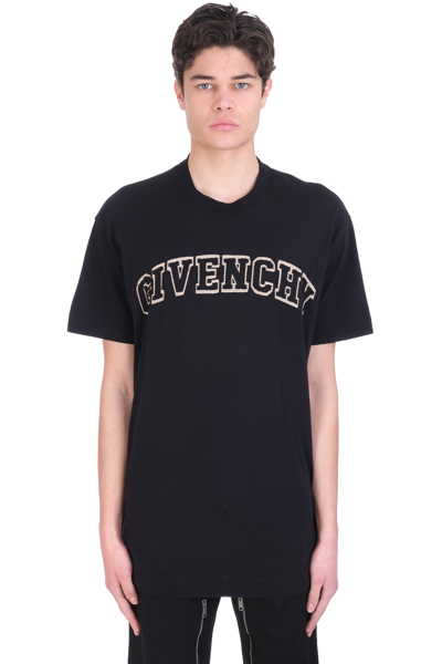 Givenchy Logo-patch Cotton T-shirt In Black | ModeSens