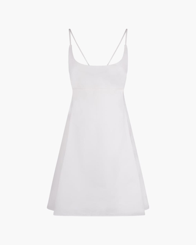 Shop Khaite The Paulina Dress In 100 White