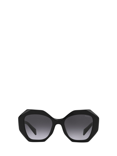 Shop Prada Pr 16ws Black Sunglasses