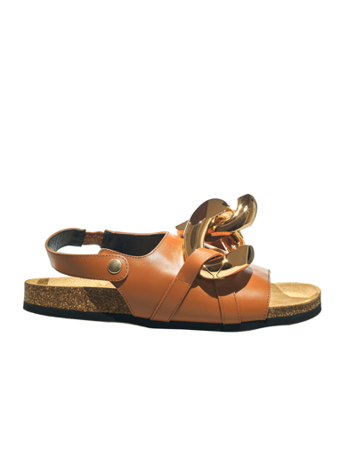 Shop Jw Anderson Chain Flat Sandal