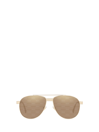 Shop Versace Ve2209 Pale Gold Sunglasses