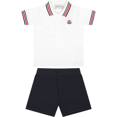 Shop Moncler Multicolor Set For Baby Boy With Iconic Patch