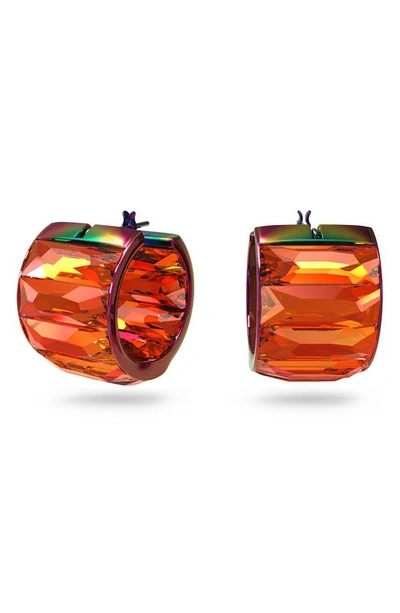 Swarovski Curiosa Hoop Earrings In Orange | ModeSens
