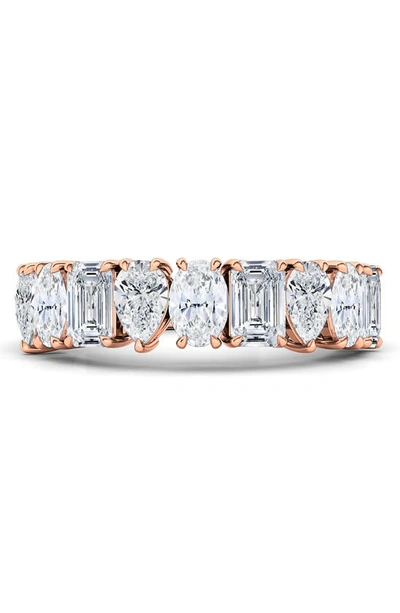 Shop Hautecarat Multicut Lab Created Diamond Eternity Ring In 2.22 Rose Gold