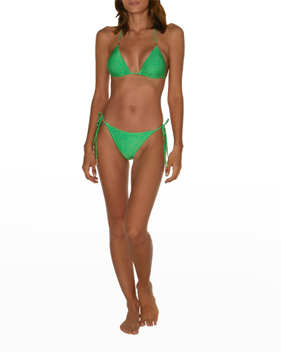 Shop Vix Maya Shaye T-back Bikini Top In Multi
