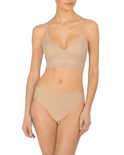 Shop Natori Bliss Perfection Contour Soft-cup Bra In Cafe