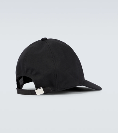 Shop Sacai Embroidered S Cap In Black