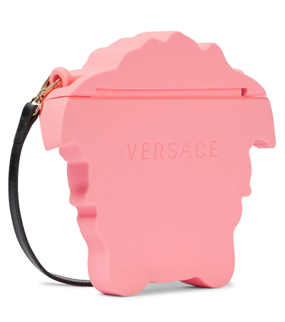 Shop Versace Medusa Crossbody Bag In Nero+candy-oro
