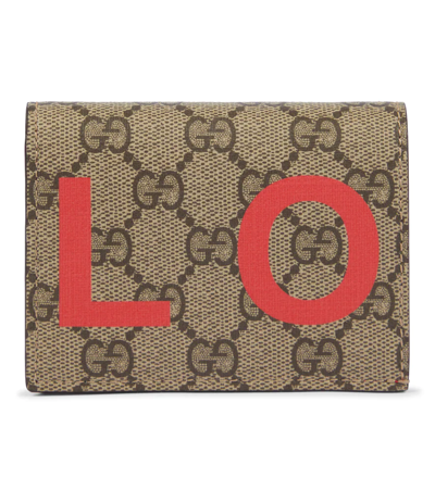Shop Gucci Gg Supreme Printed Wallet In Be.eb.new Gera/n.ger