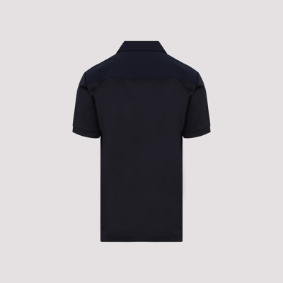 Shop Giorgio Armani Cotton Polo Shirt In Blue