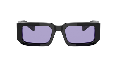 Prada Eyewear Rectangular Frame Sunglasses In Violet