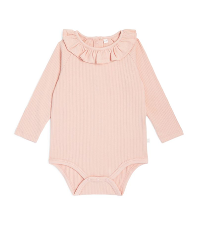 Shop Mori Bamboo-cotton Bodysuit (0-12 Months) In Pink