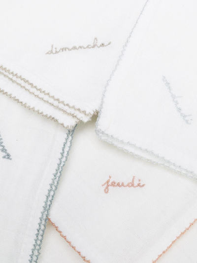 Bonpoint Set Of 7 Blankets In White