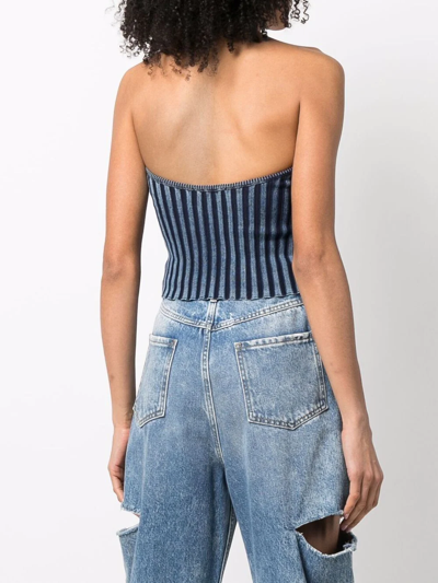 Diesel M-clarksville Bandeau Top In Blue