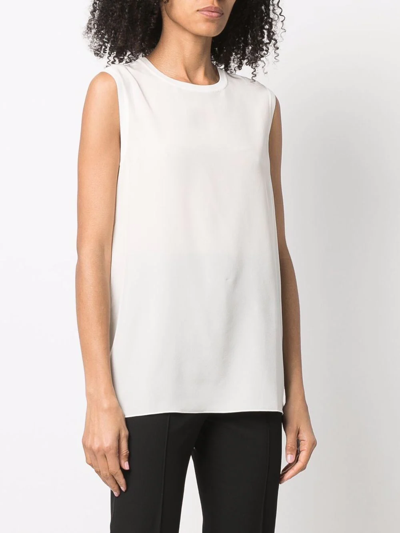 Joseph Silk Stretch Tank Top In Neutrals