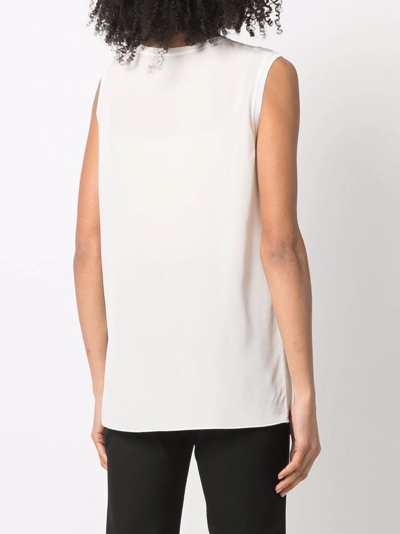 Joseph Silk Stretch Tank Top In Neutrals